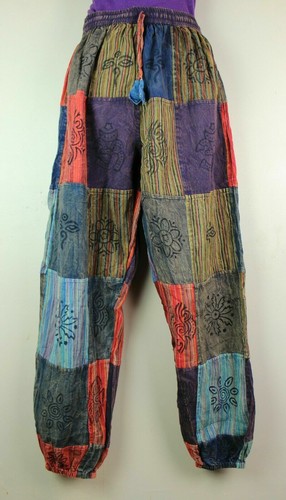 NWT S-3XL Patchwork Casual Cotton 