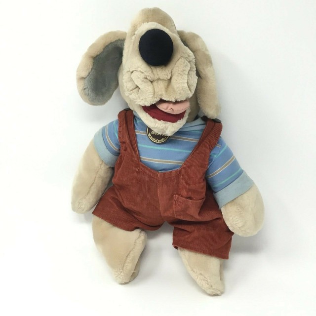 wrinkles plush dog