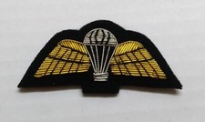 Mess Kit Badge Paratrooper Wings British Hand Embroidered Para Arm Patch