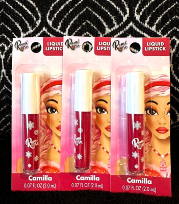 3pk REMI ROSE CAMILLA RED CREAMY MATTE LIQUID LIPSTICK 24H NO-SMUDGE FULL LIPS
