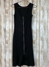 Cheap Monday Urban Outfitters Black Midi Ribbed Dress Zipper Back Detail S Small