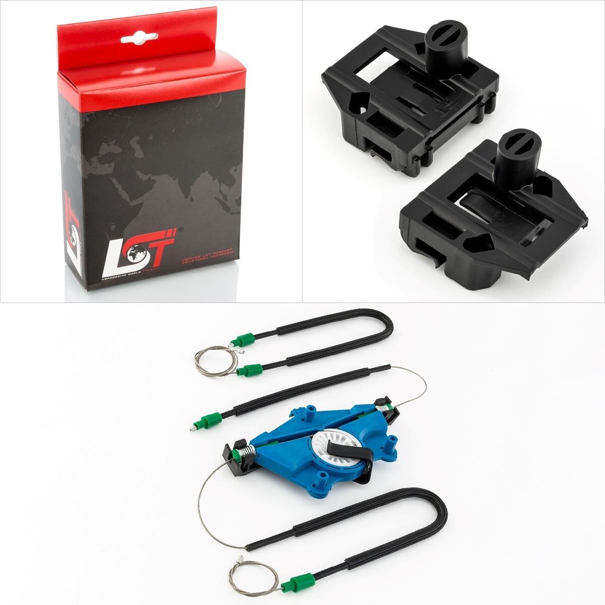 Window Lifter Repair Kit Set with Cover VR for SEAT LEON 1M 98-06