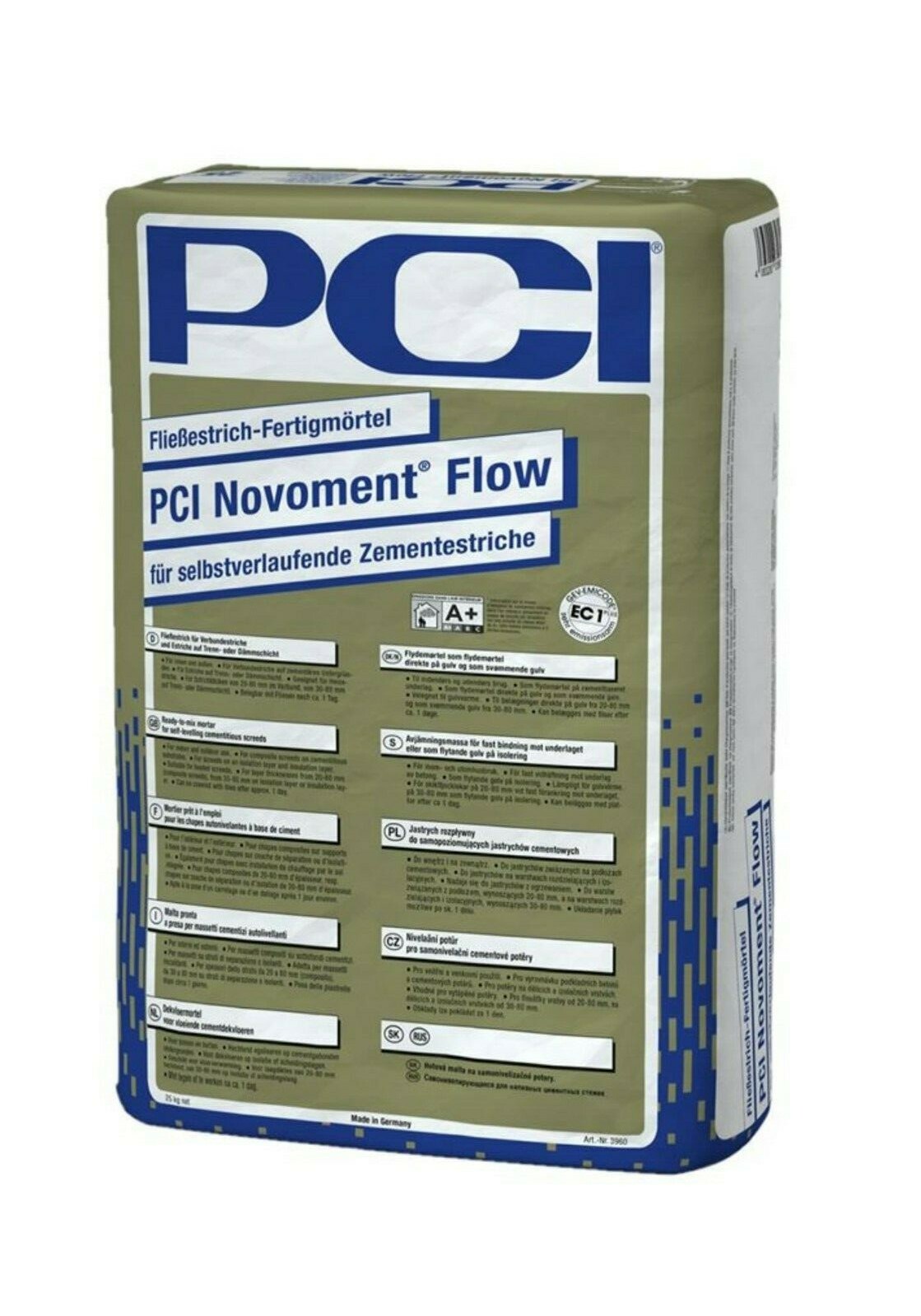 PCI Novoment Flow 25 kg 25 Units Cement Flow Screed for Composite Screed