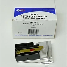 Supco DE353 Gas Dryer Heat Sensor for Frigidaire 5303281135 Whirlpool WP338906