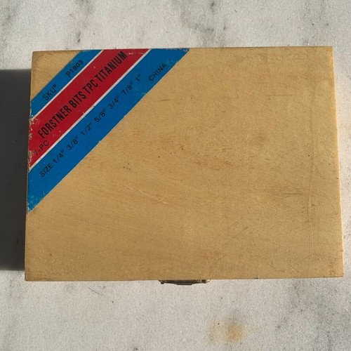 Forstner 7 Piece Drill Bit SKU P 1903 Wood Case eBay