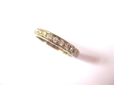 Memory Ring Weißgold 750 mit Brillanten, 3,8 g
