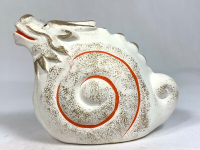 Dragon Figurine Statue Japan Pottery Lucky Year of the Ryu Artist Mark & Seal