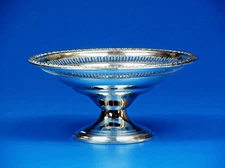 WM. Rogers. MFG. CO Sterling Silver Weighted Footed Compote Candy Dish.