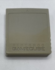 Official Nintendo Gamecube Memory Card 59 Blocks DOL-008 Genuine Grey yellowed 