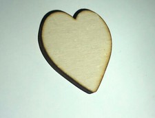 10 PZ Cuore  Legno Decoupage-Varie misure/spessori-Etichette Legno Decorazioni