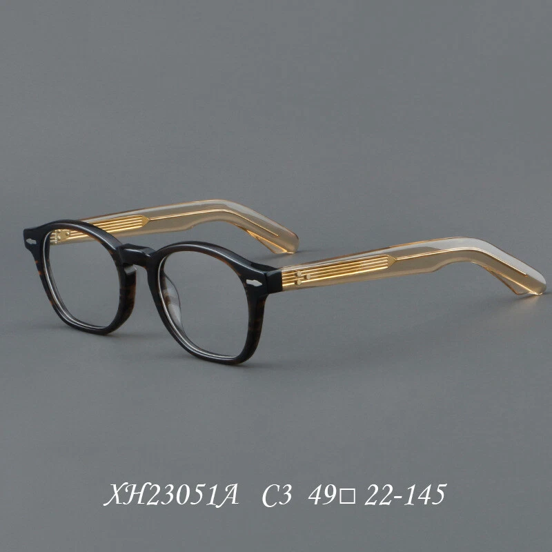 Retro Square Acetate Thick Eyeglasses Hand Made Glasses Frames Men Women Vintage