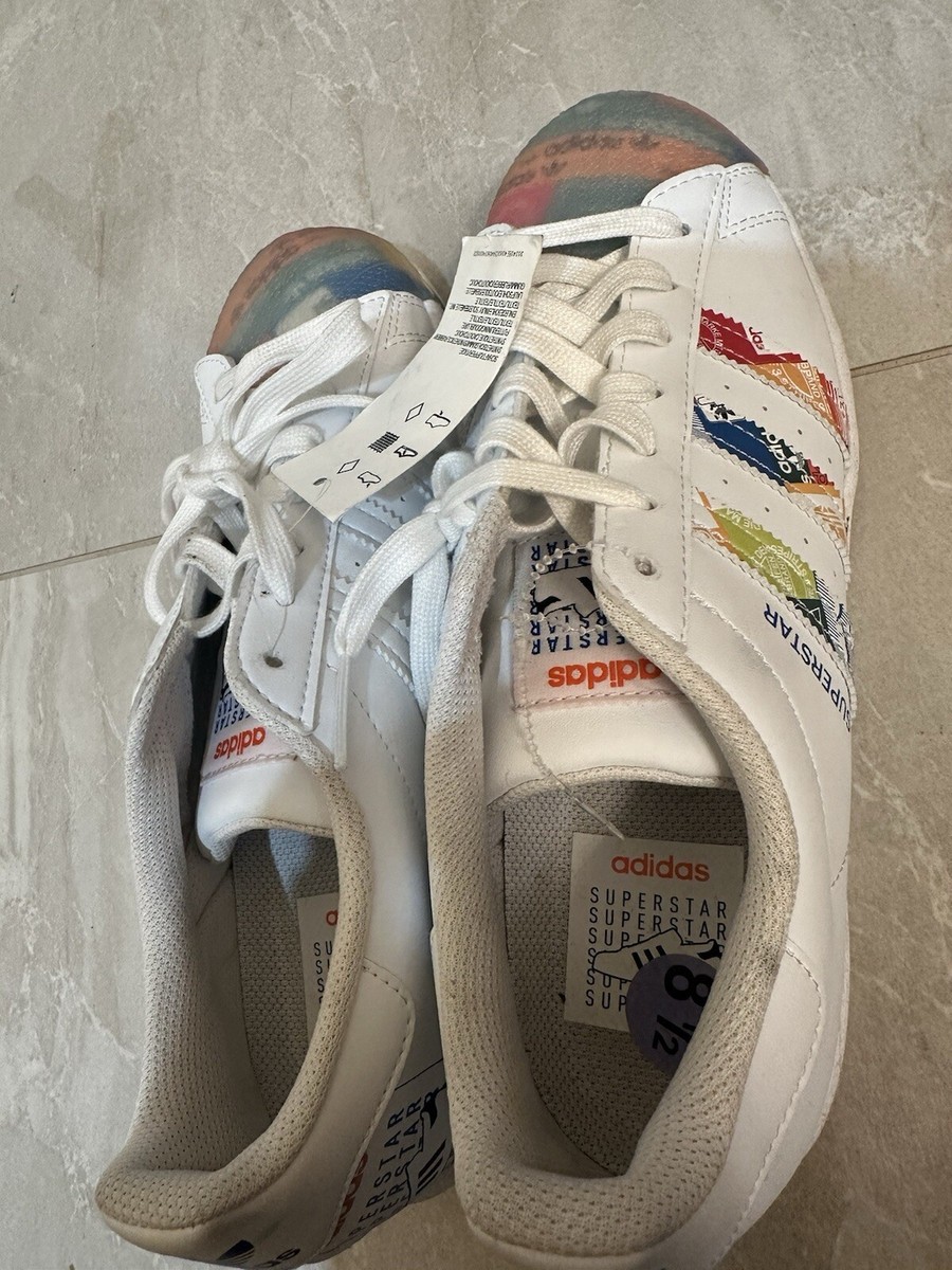 24AW new/adidas Superstar Vintagスニーカー Sneakers White Adidas Originals Superstar White Sneakers Size 8.5 Men | eBay