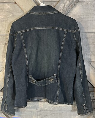 Vintage Gitano 90's Jean Denim Button Rivet Jacket Coat Blazer