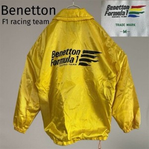 BENETTON F1 イエロー ジャケット BENETTON F1 イエロー ジャケット PICK!!! Vintage Bomber