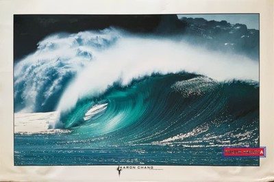 Aaron Chang Big Blue Wave Artwork Poster 24 x 36