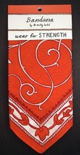 Molly Hatch "Wear for Strength" Original Art 100 Cotton Bandana Scarf 21x21