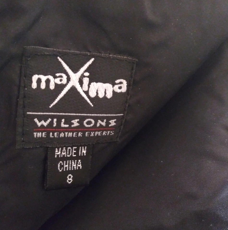 Minifalda de cuero Máxima Wilson de colección años 90 talla 8 hecha en EE. UU. Usada Foto 2 de 4