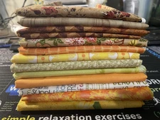 Lot of 12 Quilt Shop Fat Quarter 18x22" Cotton Name Brand Andover,MODA,Northcott
