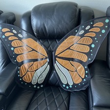 Monarch Orange Butterfly Fairy Child Toddler Girls Costume NEW Dress Wings