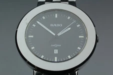 [Near MINT] RADO Diastar 152.0341.3 36mm Black Dial Date Quartz Men's Watch 