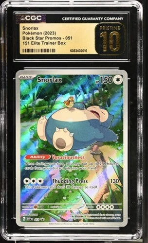 Pokémon 151 Elite Trainer Box Snorlax Black Star Promos CGC Pristine 10