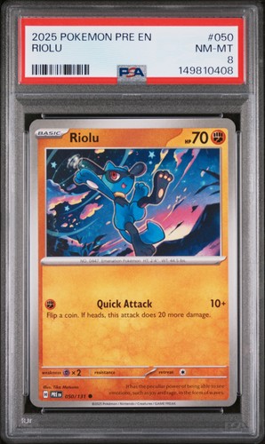 Riolu graded PSA 8 for sale on eBay