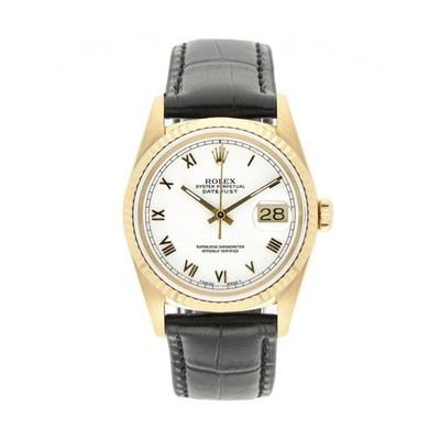 ROLEX DATEJUST 36 REF: 16238 18K GELBGOLD 1991 ORIGINAL PAPIERE LC100