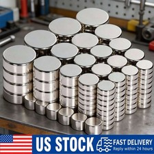 LOT Round Neodymium Magnets N52 Super Strong Rare Earth Small Large Magnets US