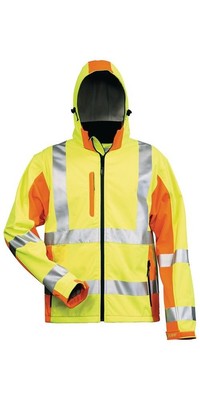 elysee Warnschutz-Softshelljacke JIM Größe XXL gelb/orange