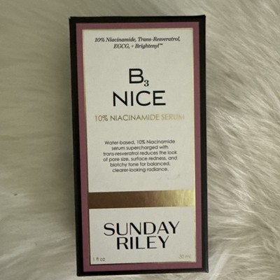 Sunday Riley B3 Nice 10% Niacinamide Serum - 1 fl oz NIB not sealed