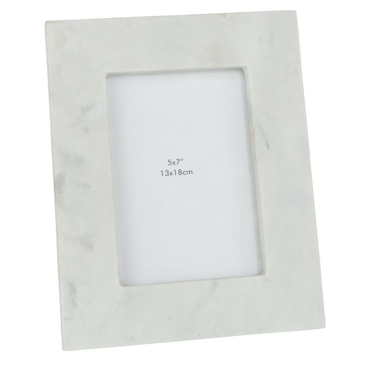 Cadre photo marbre 13x18cm blanc pour décoration salon chic