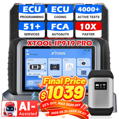 2026 XTOOL IP919 PRO Auto Diagnostic Bidirectional Tool Scanner Key Programmer