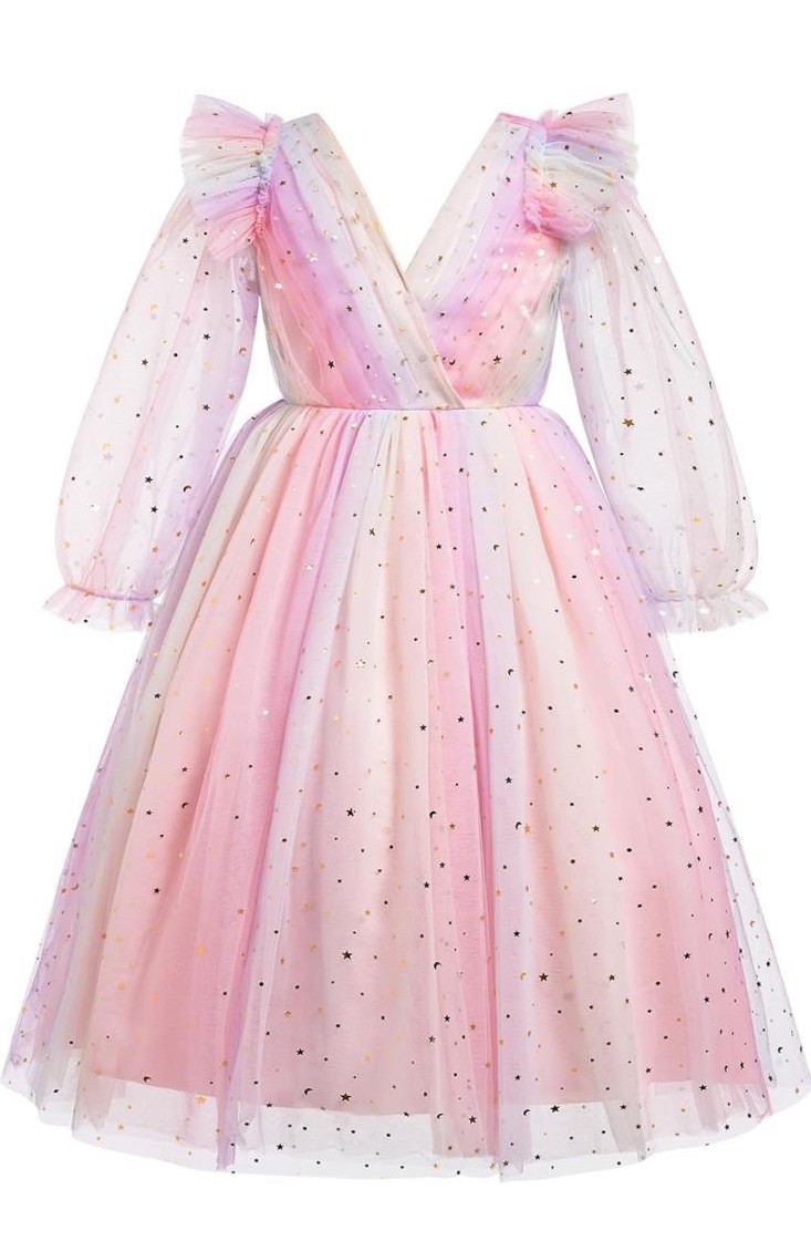 Vestido Rosado Para Niñas de Encaje Princesa Quinces Bodas Cumpleaños 11-12 Años