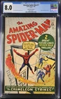 Amazing Spider-Man #1 CGC 8.0 1966 GRR Beautiful Book! 1st J. Jonah & Chameleon