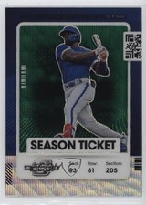 2021 Panini Contenders Season Ticket Optic Green Wave Prizm Adolis Garcia 11gl