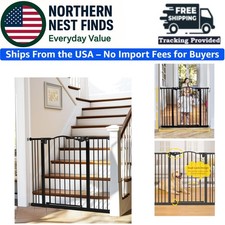 30  Tall Pet Gate with One-Hand Operation  Pressure Mounting for Easy Use