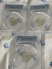 1942 D S PCGS Genuine Cleared AU and AX Mercury Dime 10c