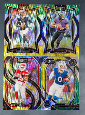 2024 Select Football GREEN AND YELLOW SHOCK PRIZMS You Pick - 2 Card Minimum