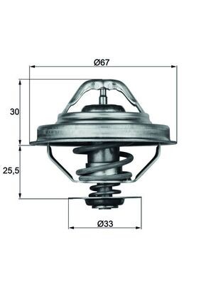 MAHLE TX 28 88D Thermostat, Kühlmittel für ALPINA,BMW,VOLVO