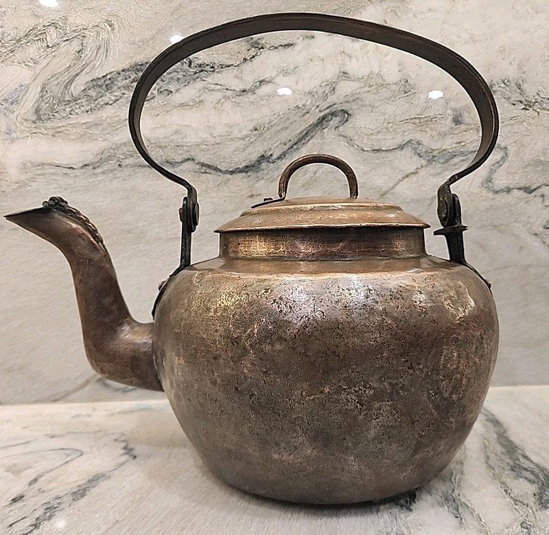 Arts & Crafts Hammered Copper Teapot Coffee Kettle Dirk Van Erp Nouveau NO RES!