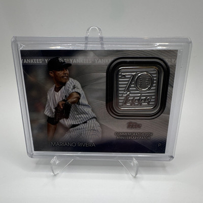 Topps 2021 Mariano Rivera Yankees 70th Anniv Logo Patch Insert 70LP-MR