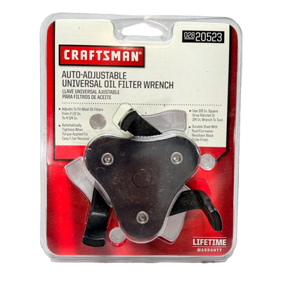 #ad Craftsman Tools Auto Adjustable Universal Oil Filter Wrench 028 20523 Made USA $44.95