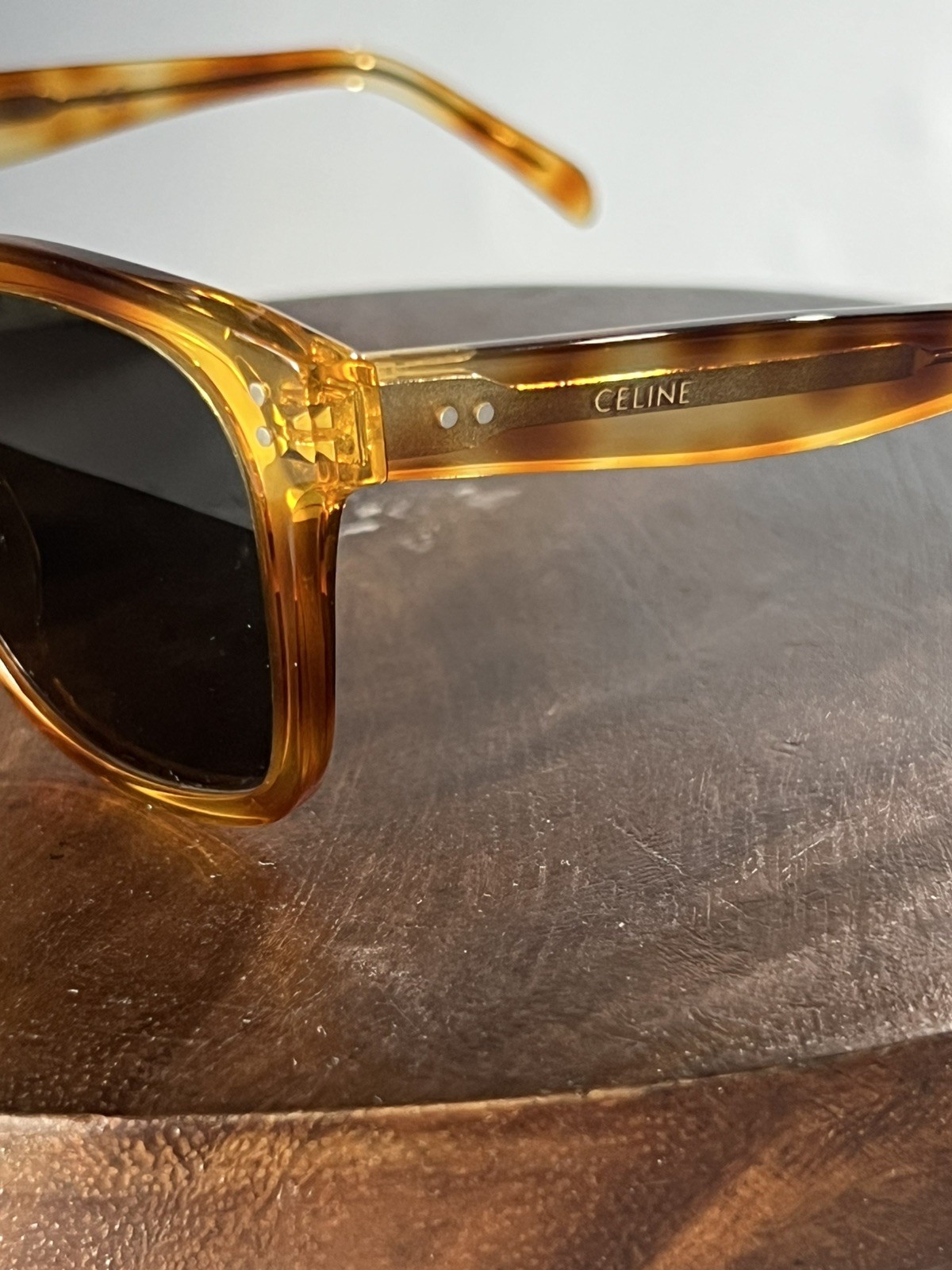 Celine Brown Tortoise shell square frame cl401521… - image 2