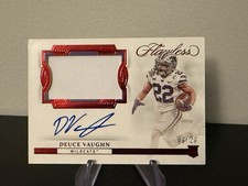 2023 Panini Flawless Collegiate Deuce Vaughn Rookie Patch Auto /20 Ruby RPAH-DEV