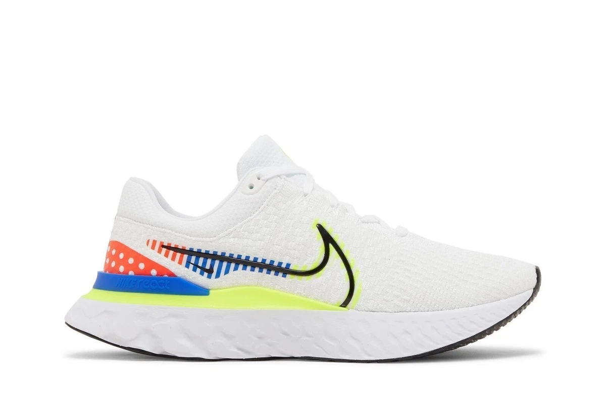 Nike React Infinity Run Flyknit 3 Premium White Racer Blue Volt