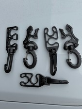 Lot of 5 Diving Hose Clip,Hose Holder Double BCD Hose Clip with Snap Hook Buckle