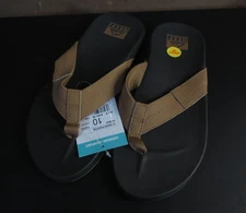 REEF Men's Cushion Phantom Khaki Grey Flip Flop Sandal - US 10