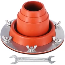 Tent Stove Flue Pipe Boot Kit | Silicone, High Temp Roof Flashing, Yurt, Bell...
