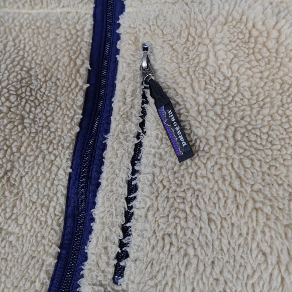 Chaqueta de Colección Patagonia Para Hombre Grande Tostada Sherpa Vellón Hecha en EE. UU. Años 90 Foto 3 de 4