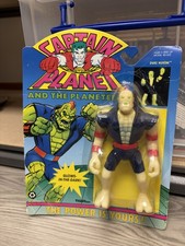 Vintage NOC Original Captain Planet DUKE NUKEM Tiger 1991 - Glow In The Dark